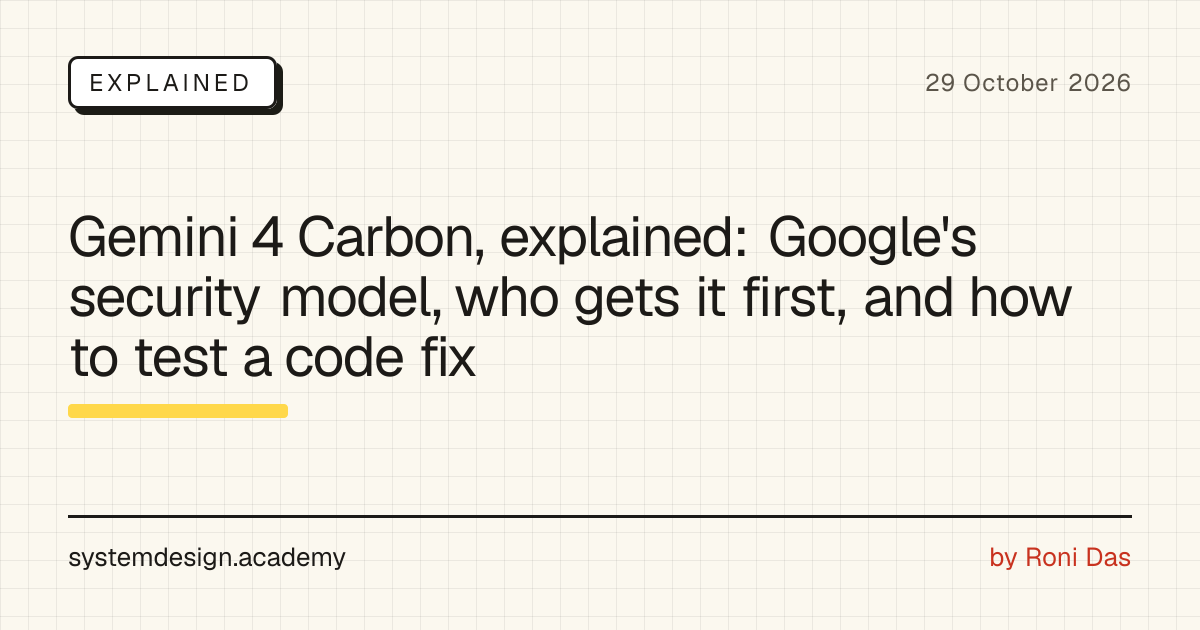 Gemini 4 Carbon: Access, Price, Security Scores, Patch Test